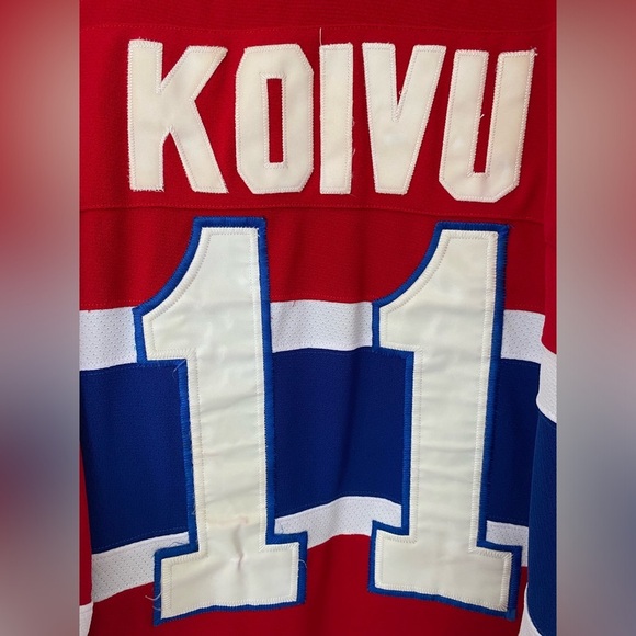 NHL MONTREAL CANADIENS SAKU KOIVU 11 Red Jersey in Large - Picture 10 of 14